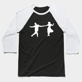 1940's Swing Dancer Silhouettes Baseball T-Shirt